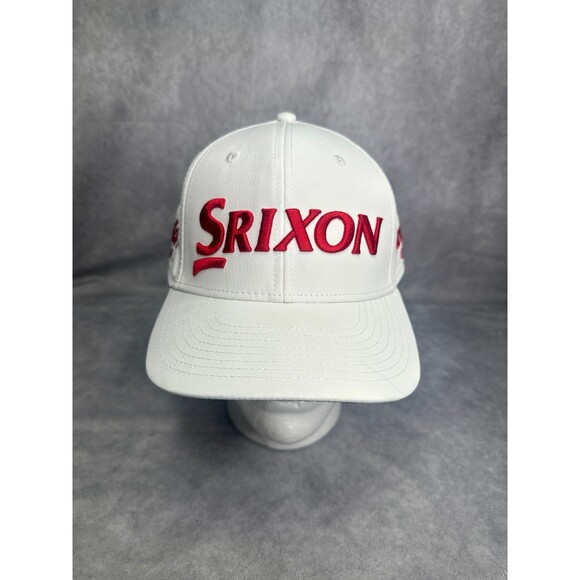 Srixon x Cleveland golf hat new white red embroidered osfm - Picture 1 of 5